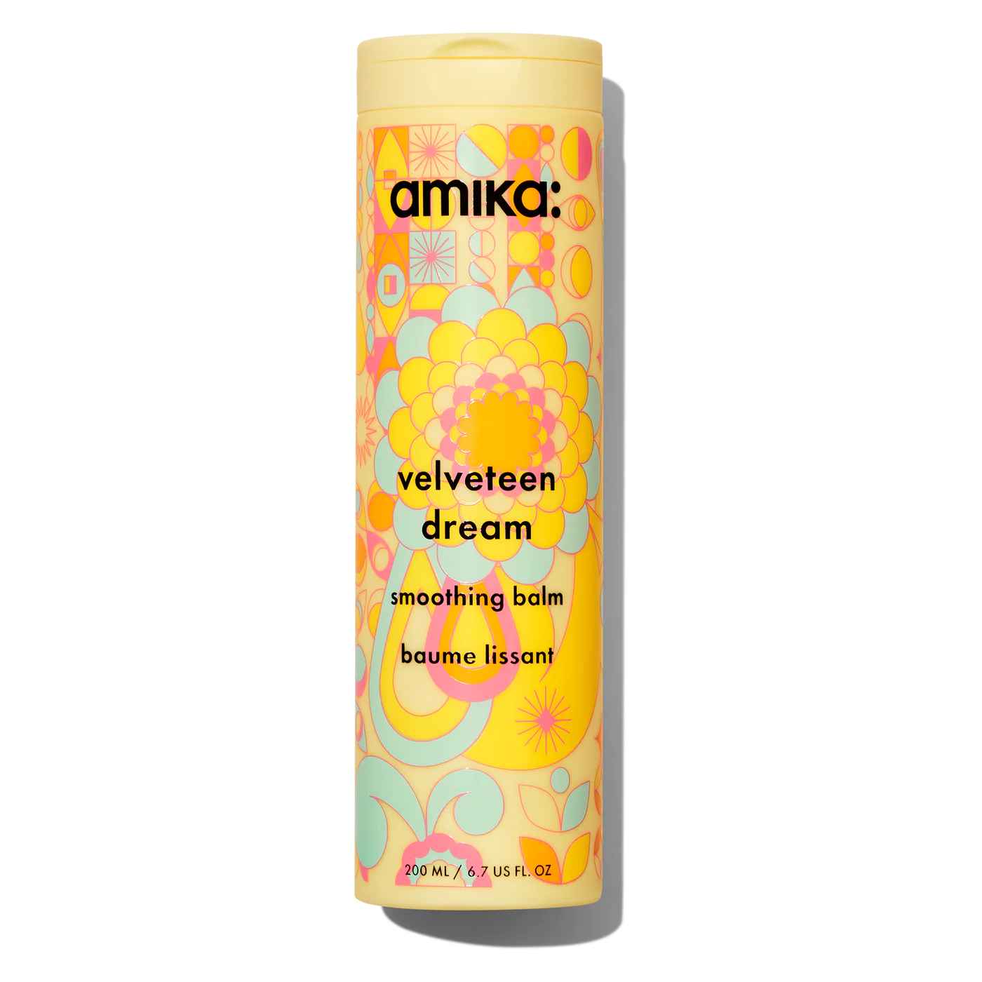 Amika velveteen dream smoothing balm to tame frizzy hair.