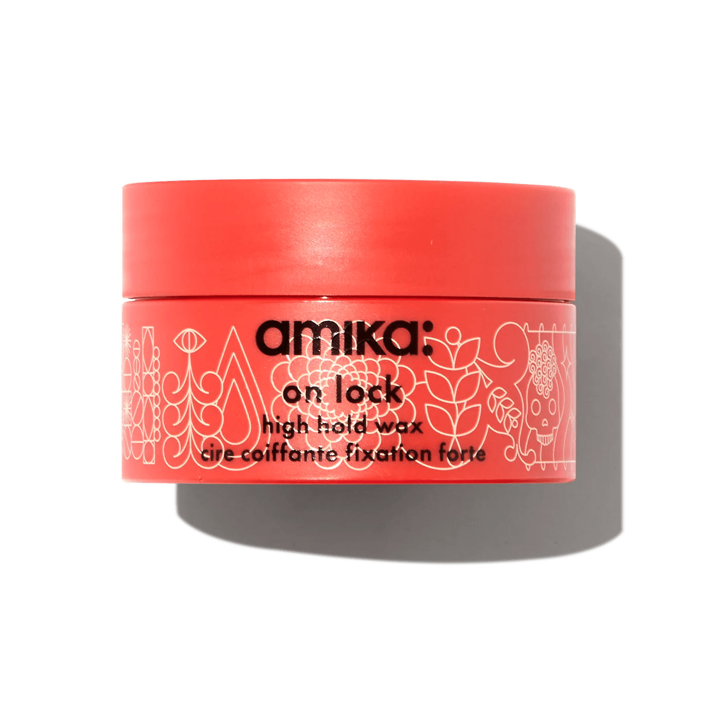 Amika on lock high hold hair wax.