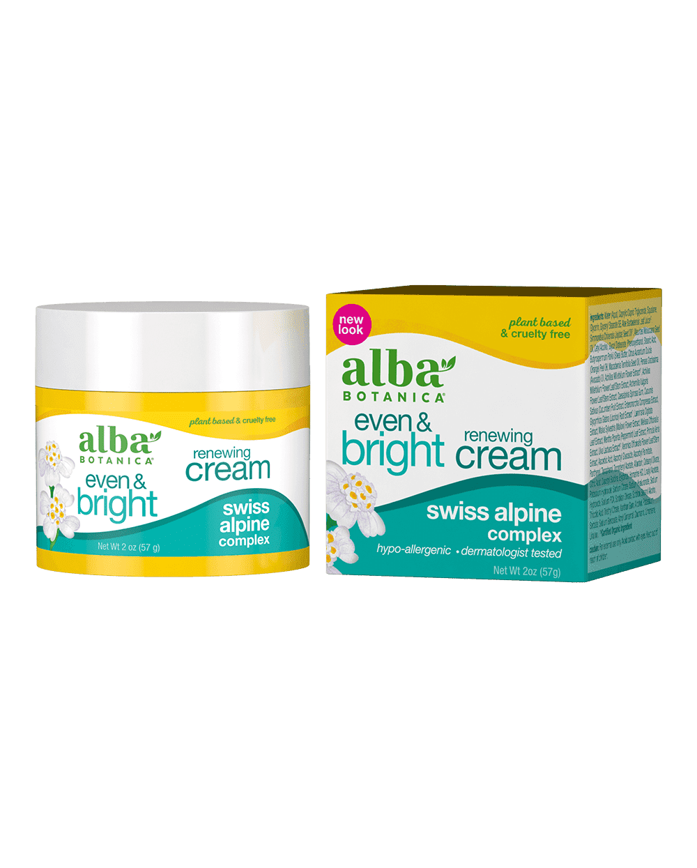 Alba Botanical even and bright renewing cream.