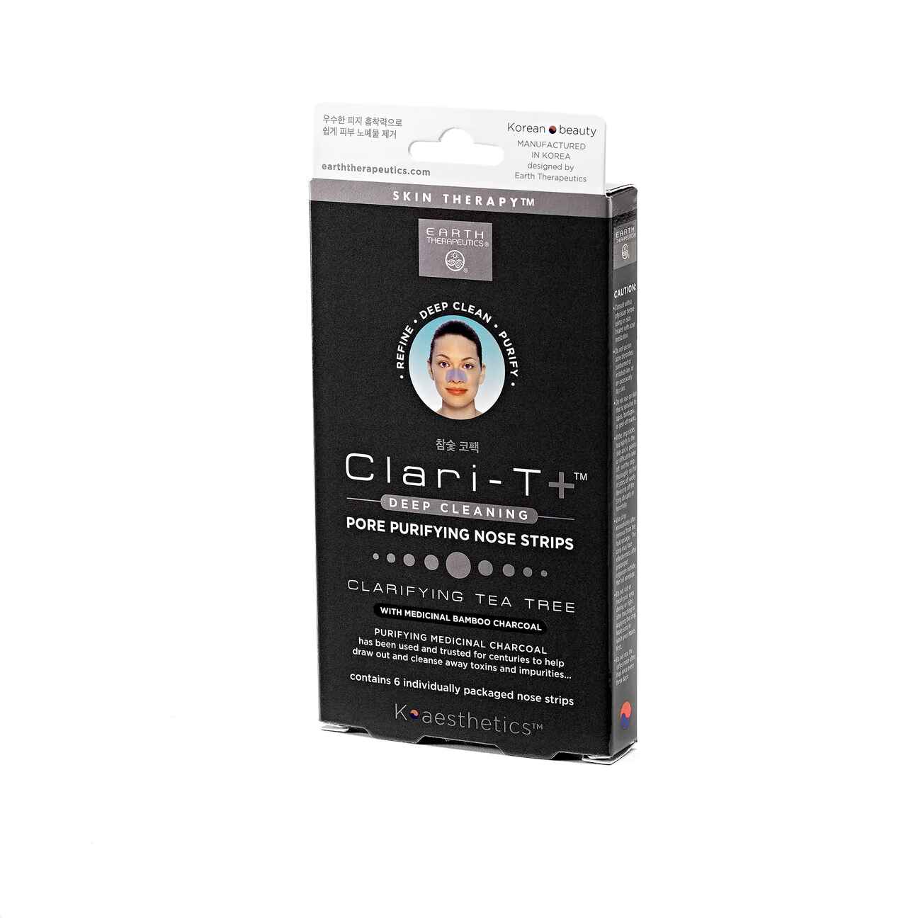 earth Charcoal Nose Strips 6 Pack.