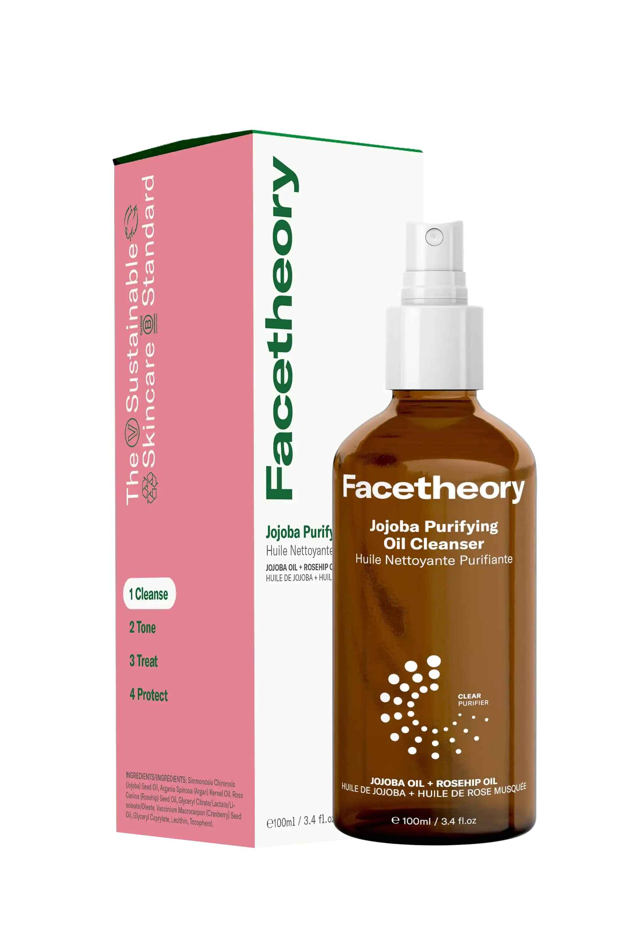 Facetheory Jojoba Purifying Oil Cleanser.