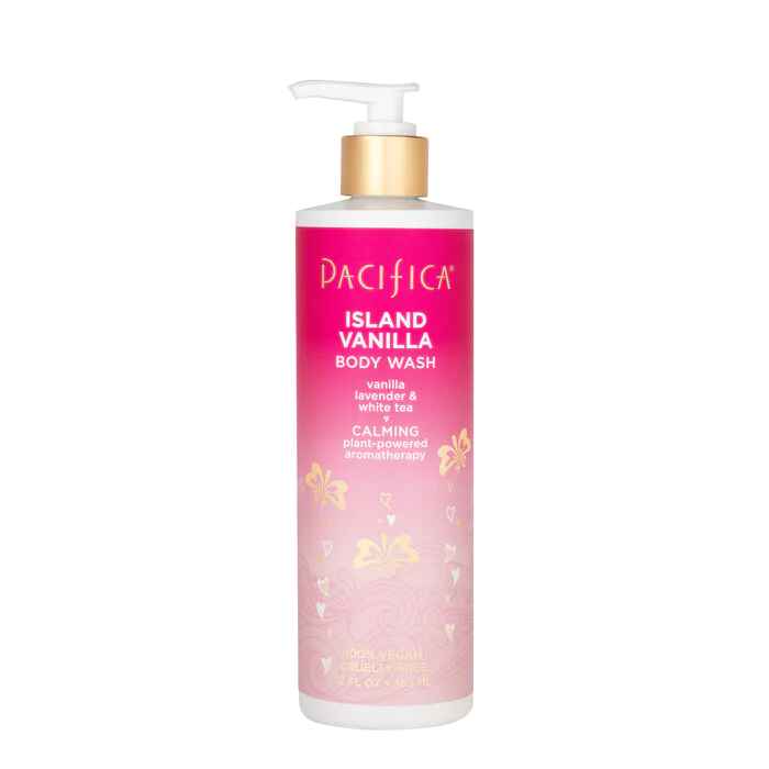 Pacifica Island Vanilla Body Wash.