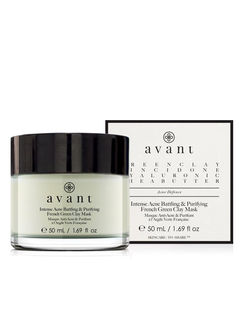 Avant skincare Intense Acne Battling & Purifying French Green Clay Mask.