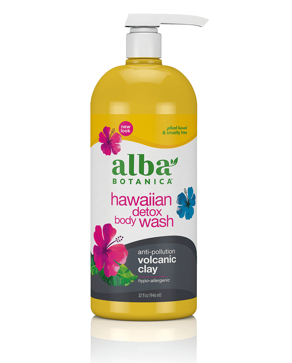 Alba Botanical hawaiian detox body wash anti pollution volcanic clay.