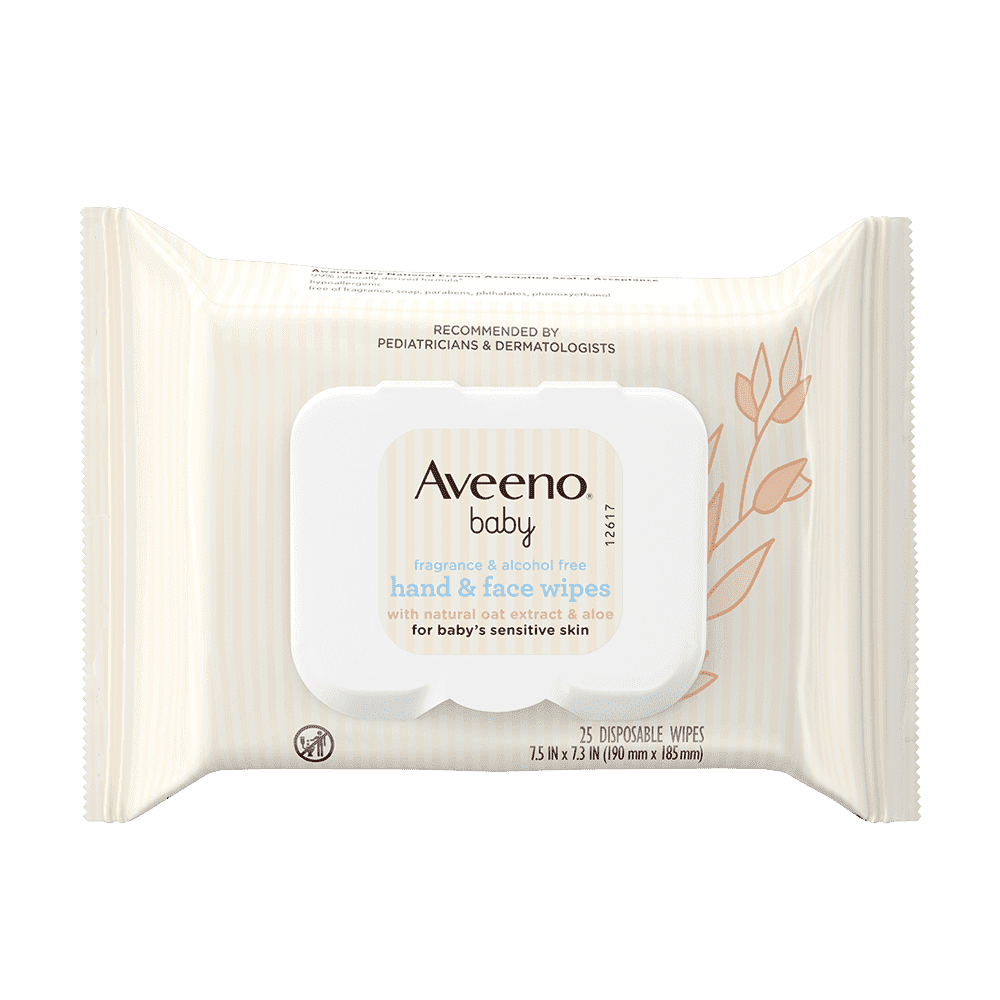 AVEENO BABY HAND & FACE WIPES.