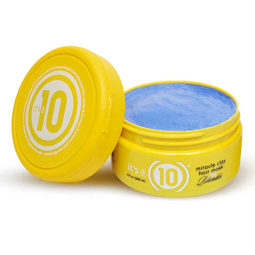 ITS A 10 MIRACLE CLAY HAIR MASK FOR BLONDES.