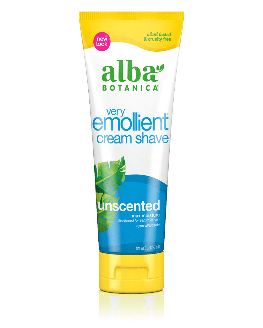 Alba Botanical very emollient cream shave unscented.