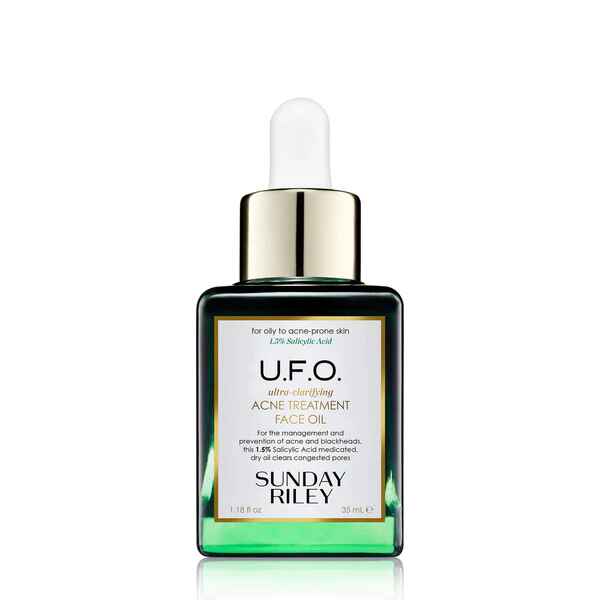 Sunday Riley U F O ULTRA CLARIFYING ACNE TREATMENT FACE OIL.