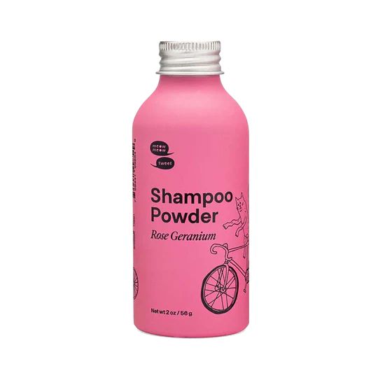 Meow Meow Tweet Shampoo Powder Rose Geranium.