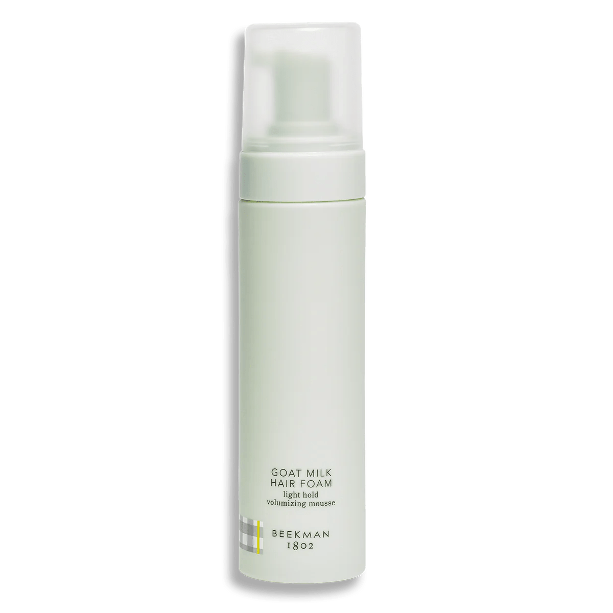 breekman Goat Milk Hair Foam Light Hold voluminizing mousse.