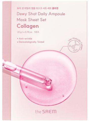 the-saem-dewy-shot-daily-ampoule-mask-sheet-collagen.