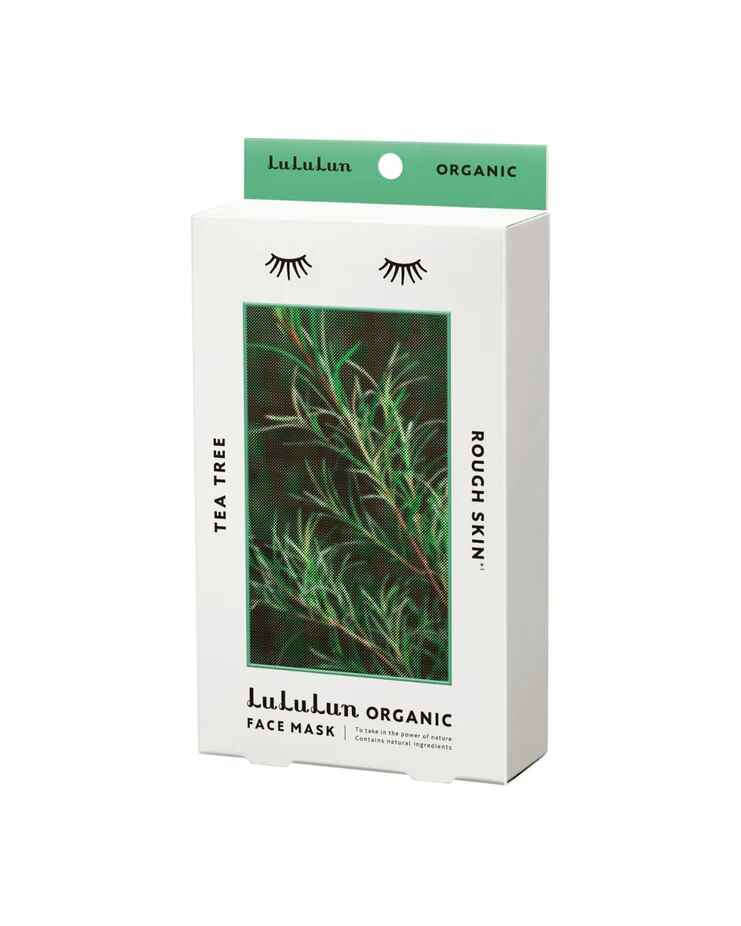 Lululun Lululun Organic Sheet Mask Tea Tree For Rough Skin 5 Sheets.