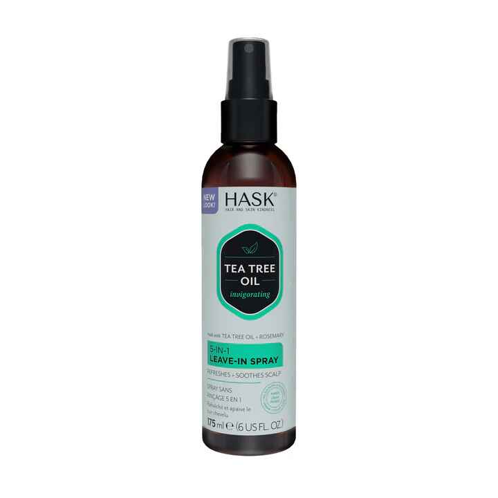 Hask TEA TREE OIL Invigorating 5 in 1 Leave In Spray.