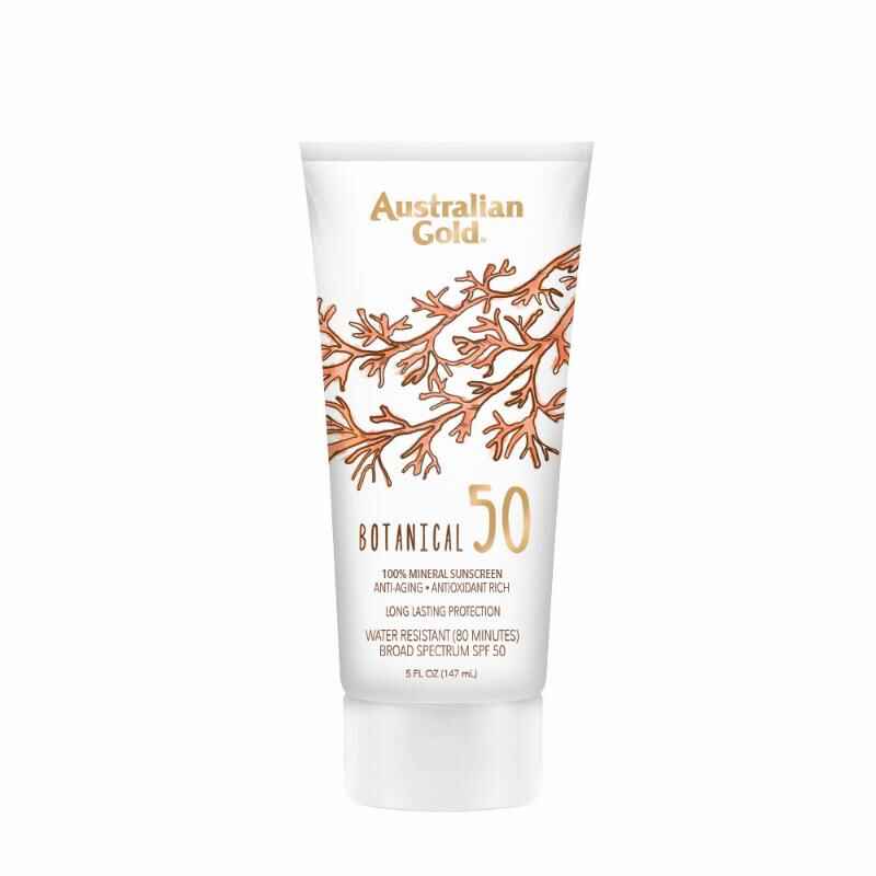Australian gold BOTANICAL SPF 50 MINERAL SUNSCREEN LOTION.