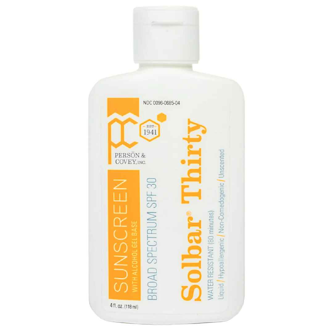 Person Covey Inc SOLBAR Thirty SPF 30.