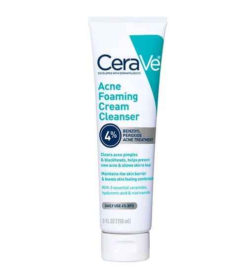 CeraVe Acne Foaming Cream Cleanser.