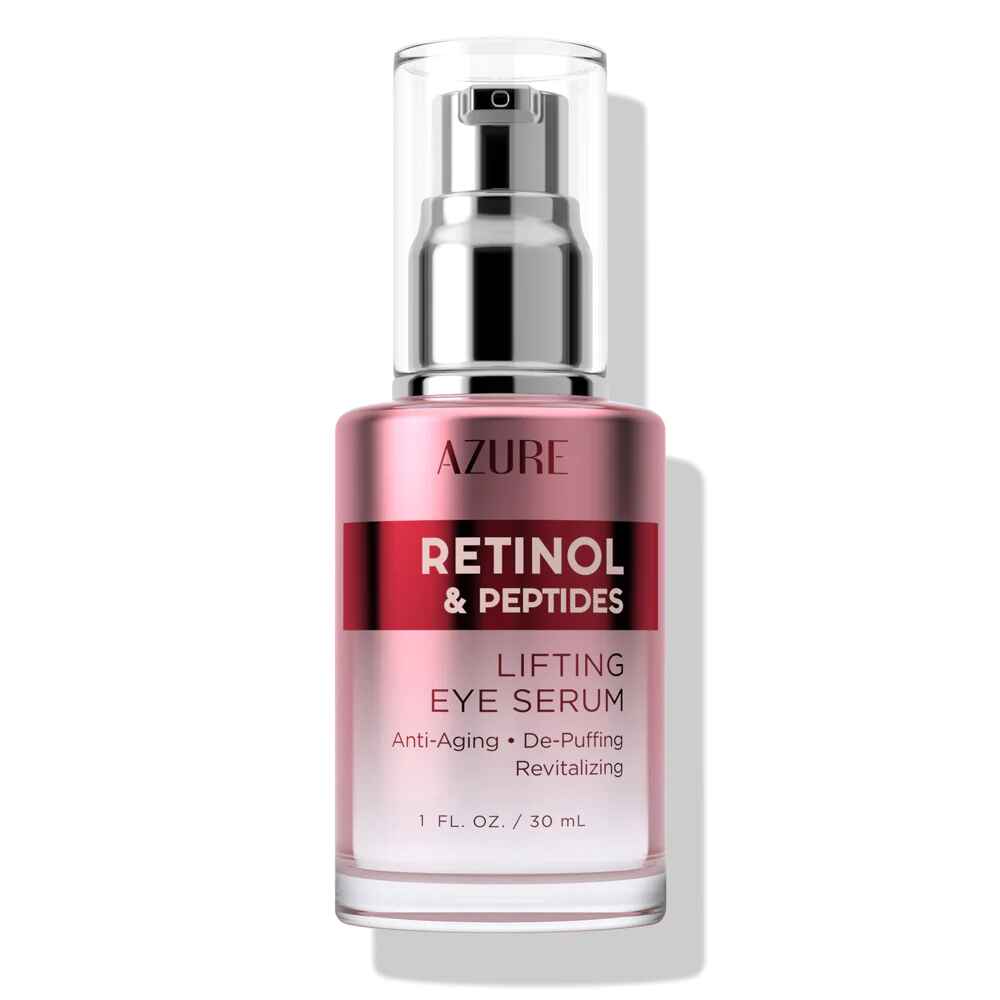 Azure RETINOL and PEPTIDE LIFTING EYE SERUM.