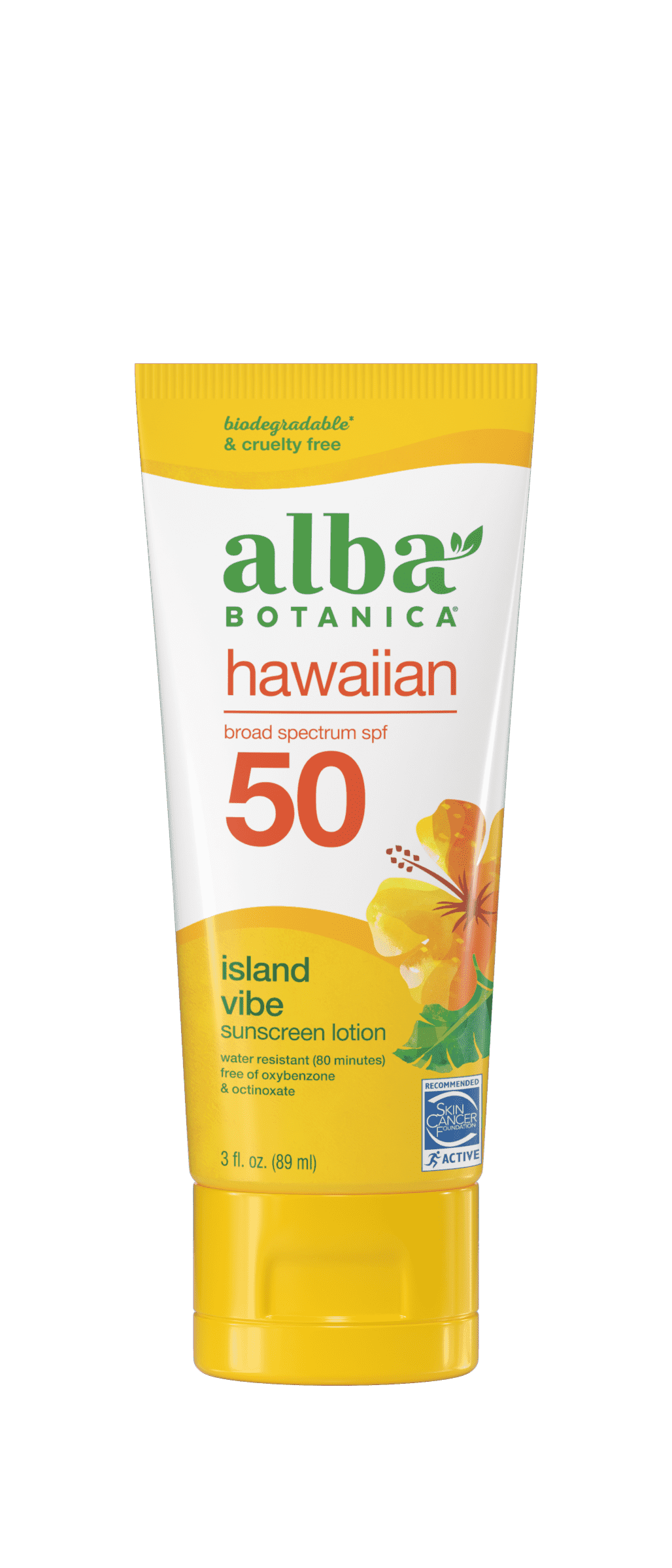 Alba Botanical Hawaiian Sunscreen Island Vibe Sunscreen Lotion SPF 50.