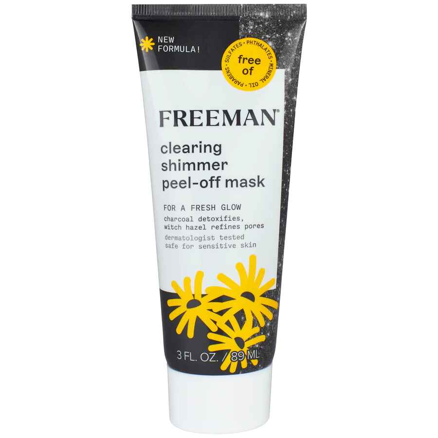 Freeman Clearing Shimmer Charcoal Witch Hazel Peel Off Mask.