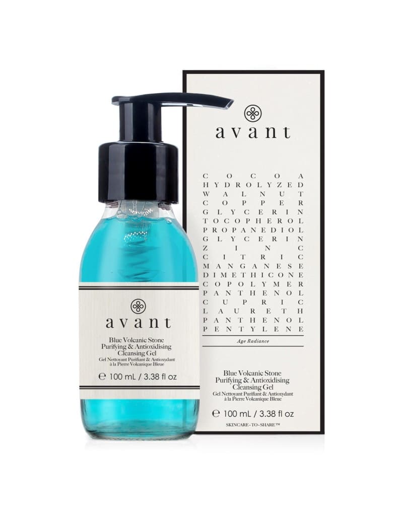 Avant skincare Blue Volcanic Stone Purifying & Antioxidising Cleansing Gel.