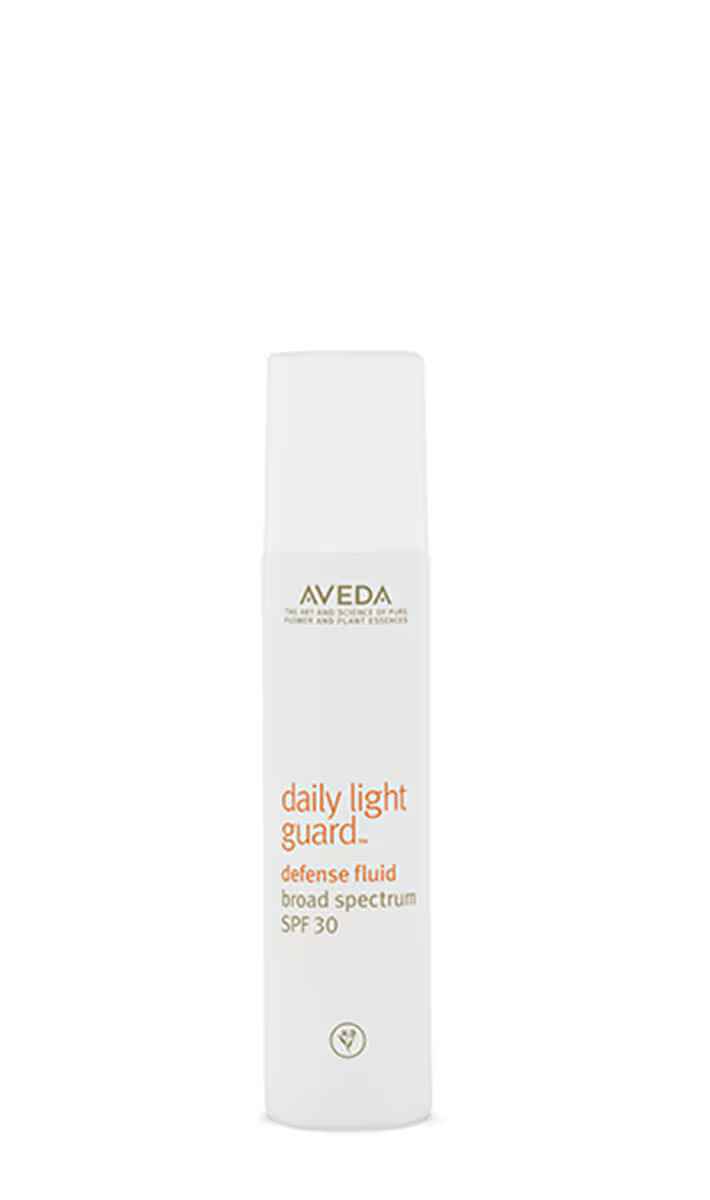 Aveda daily light guard defense fluid broad spectrum spf 30.