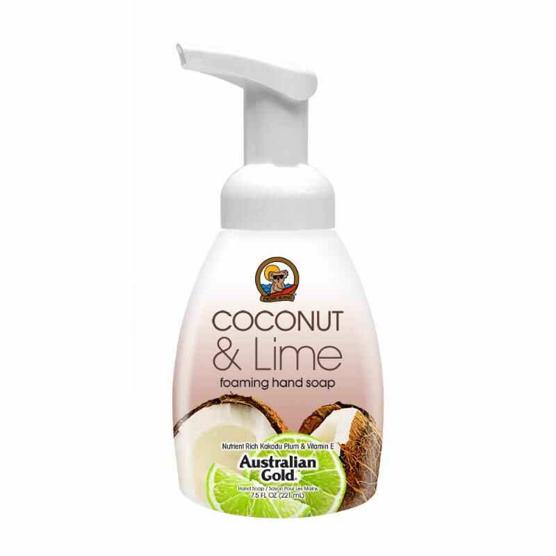 Australian gold COCONUT & LIME FOAMING HAND SOAP.