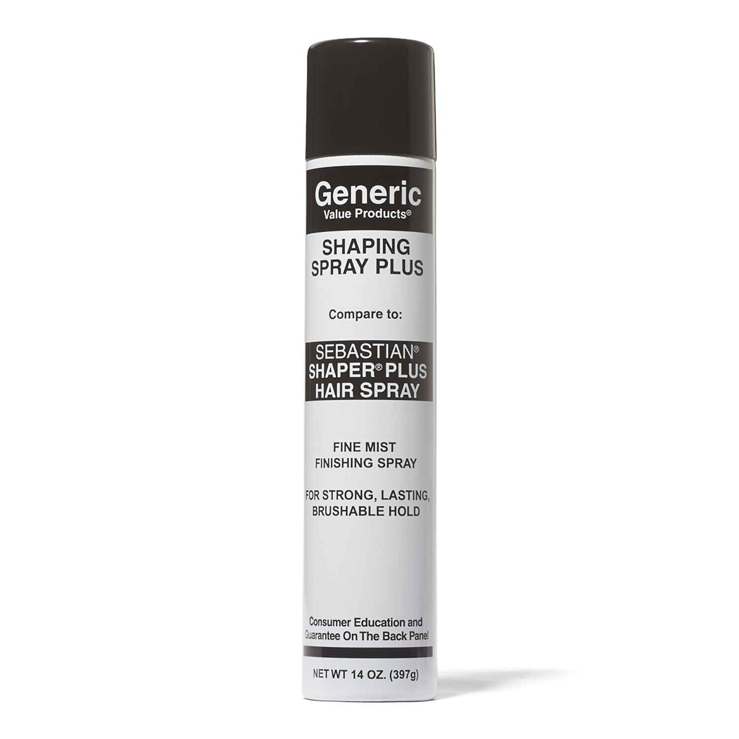 Generic Value Products Shaping Spray Plus Hair Spray Compare to Sebastian Shaper Plus Hair Spray.