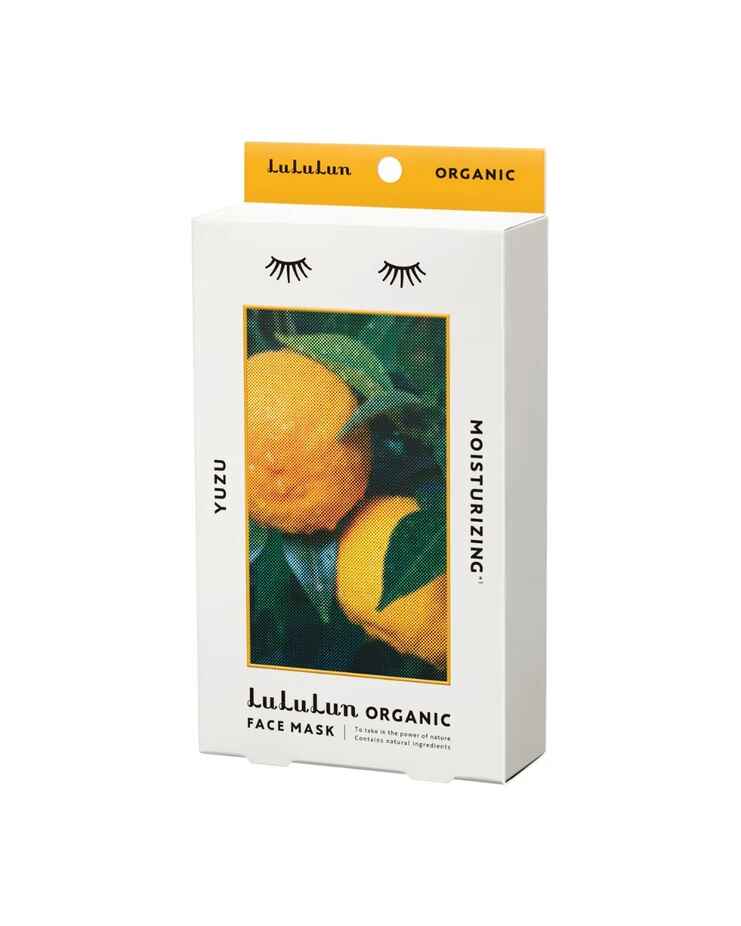 Lululun Lululun Organic Sheet Mask Yuzu For Moisturizing Skin 5 Sheets.