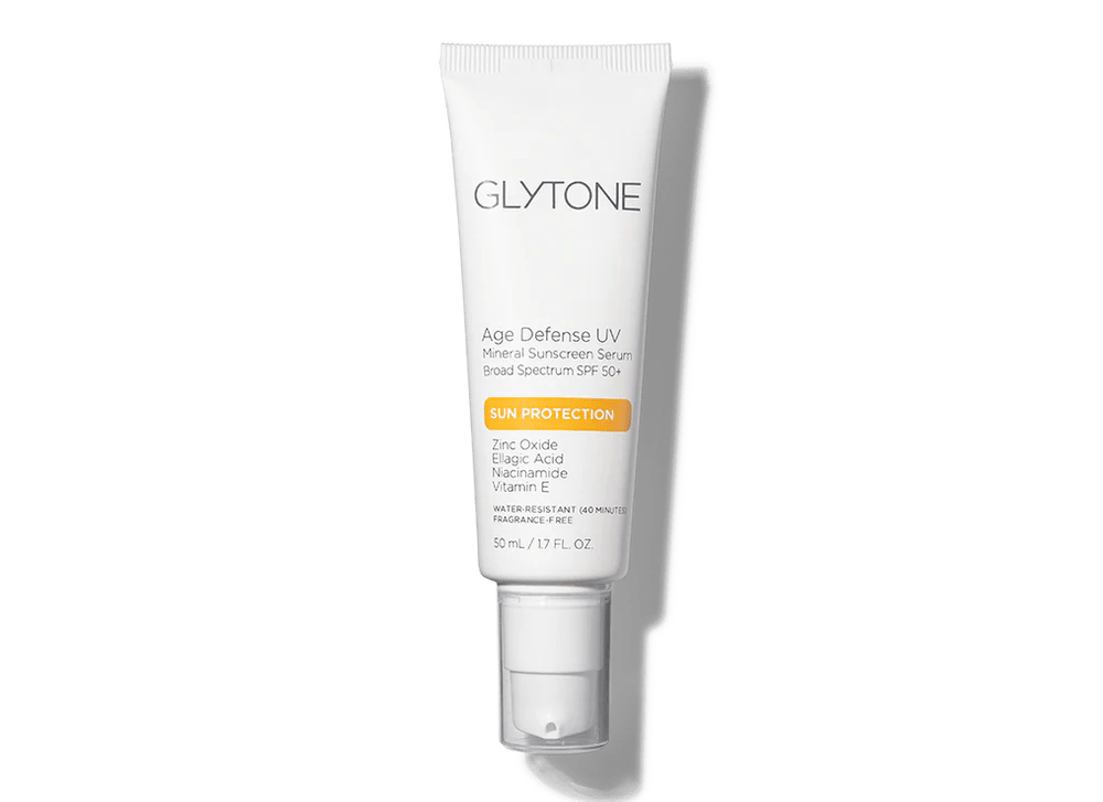 Glytone Age Defense UV Mineral Sunscreen Serum Broad Spectrum SPF 50.