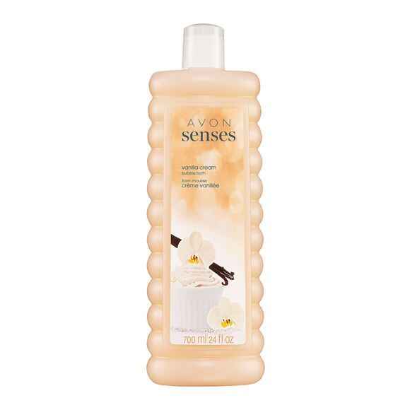 Avon Senses Vanilla Cream Bubble Bath.