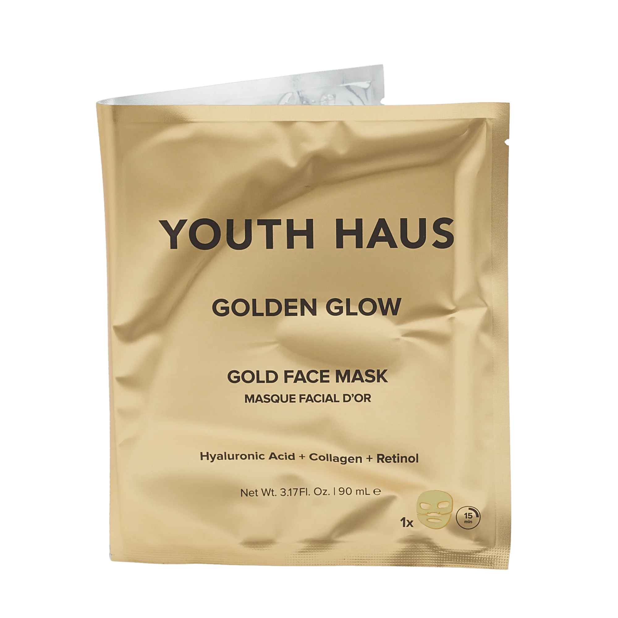 Skin Gym Youth Haus 24k Gold Face Mask Single.