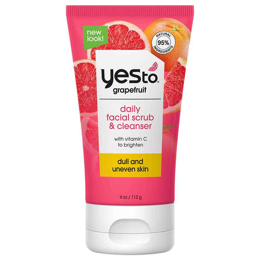 Yes to Grapefruit Daily Facial Scrub and Cleanser.