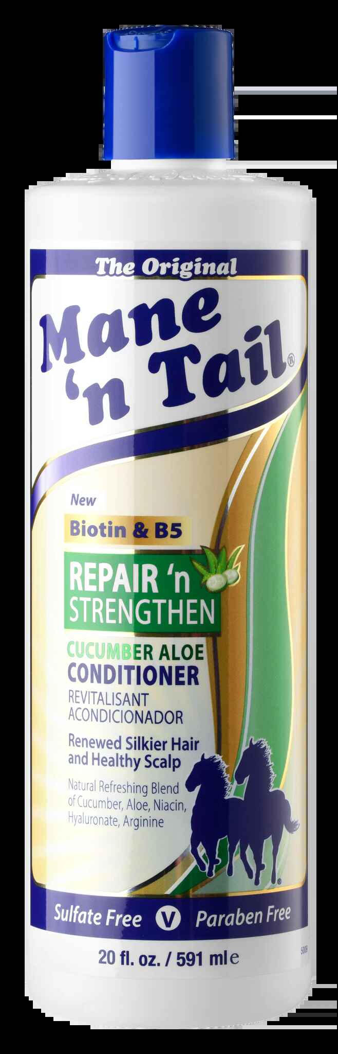 Mane n Tail REPAIR ‘N STRENGTHEN CONDITIONER 20OZ CUCUMBER ALOE and BIOTIN.
