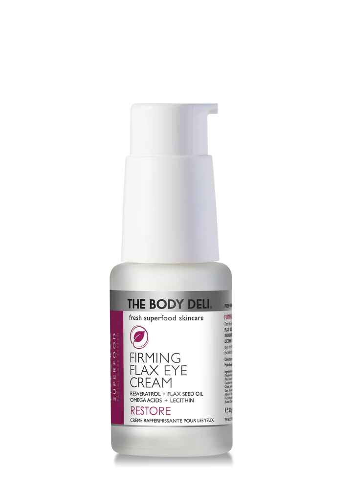 the body deli FIRMING FLAX EYE CREAM.
