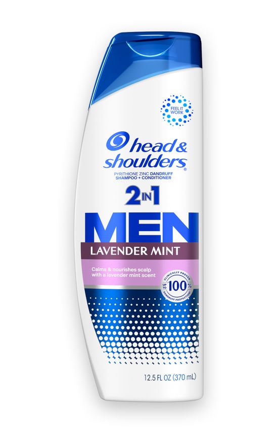 Head and shoulders MENS LAVENDER MINT 2 IN 1 DANDRUFF SHAMPOO AND CONDITIONER FOR DAILY USE PARABEN FREE.