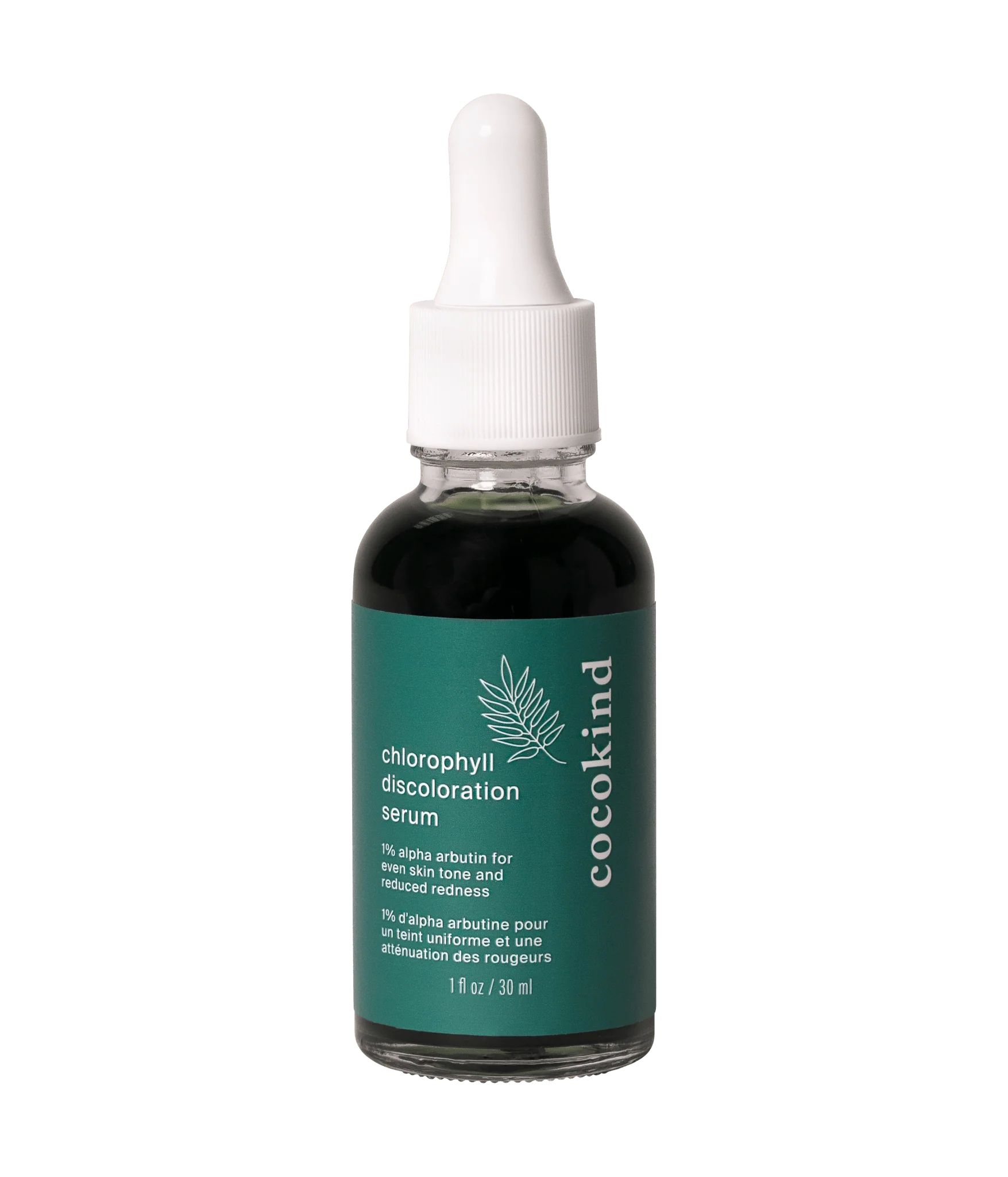 Cocokind chlorophyll discoloration serum.