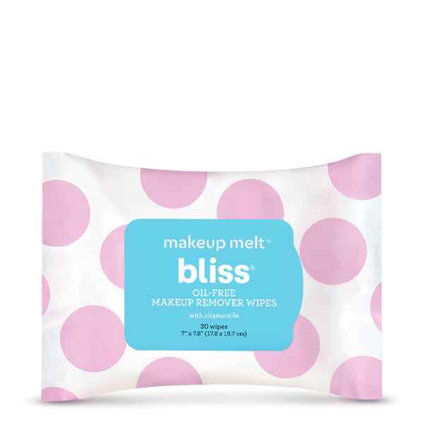 Bliss Makeup Melt Oil Free Makeup Wipes.