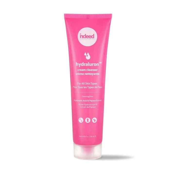 Indeed Labs hydraluron cream cleanser.