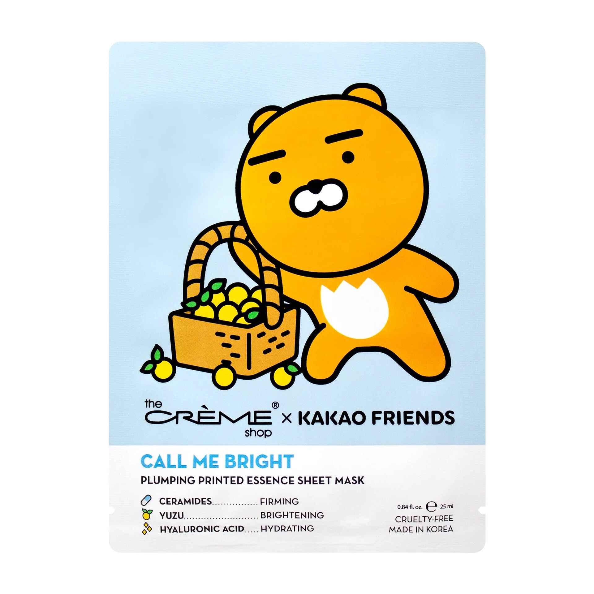 The Creme Shop RYAN CALL ME BRIGHT PRINTED ESSENCE SHEET MASK.