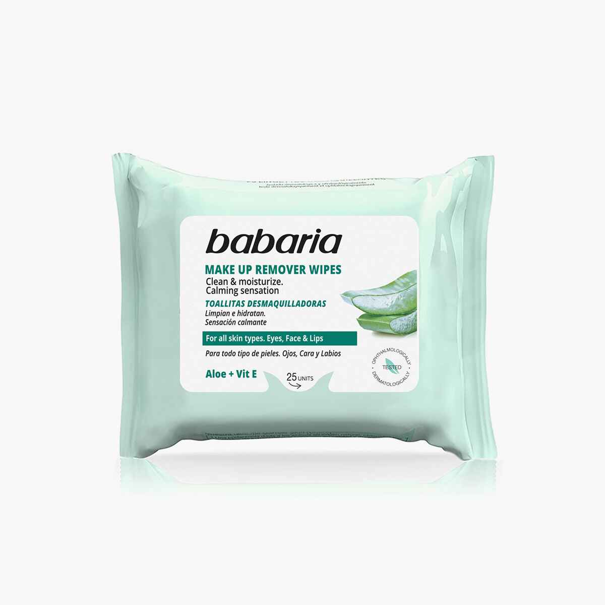 babaria Aloe Make Up Remover Wipes.