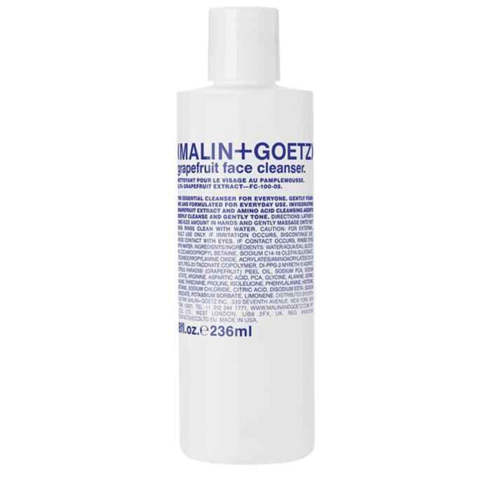 malin goetz grapefruit face cleanser.