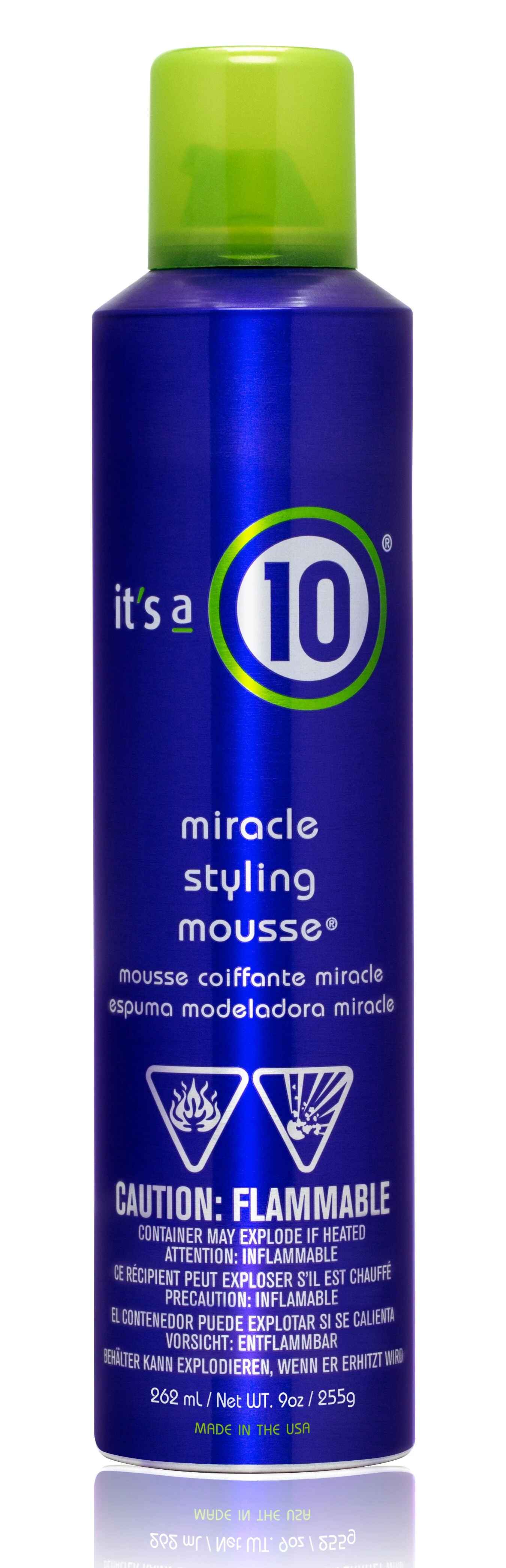 ITS A 10 MIRACLE STYLING MOUSSE.