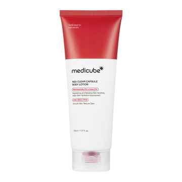 Medicube Red Clear Capsule Body Lotion.