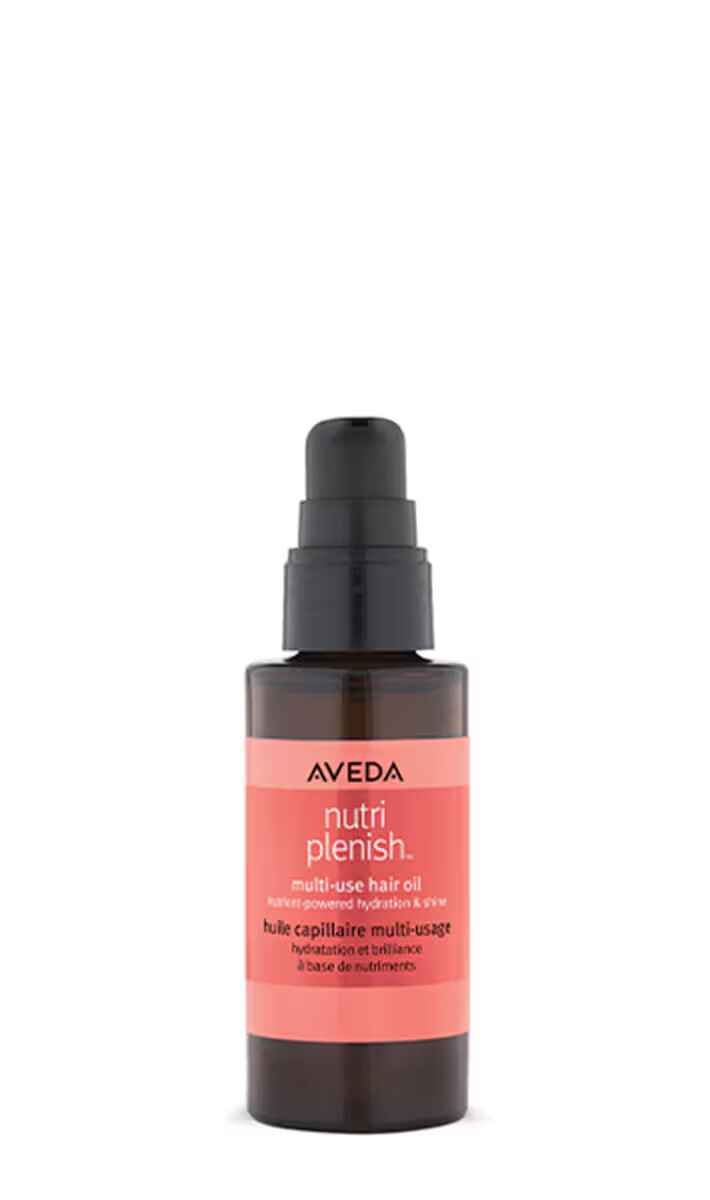 Aveda nutriplenish multi use hair oil.