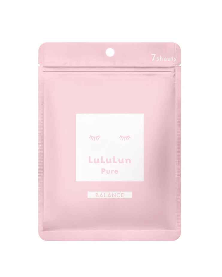 Lululun Lululun Pure Sheet Mask BALANCE Pink 7PCS.
