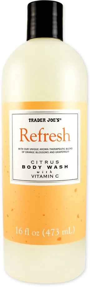 Trader Joes Refresh Citrus Body Wash.