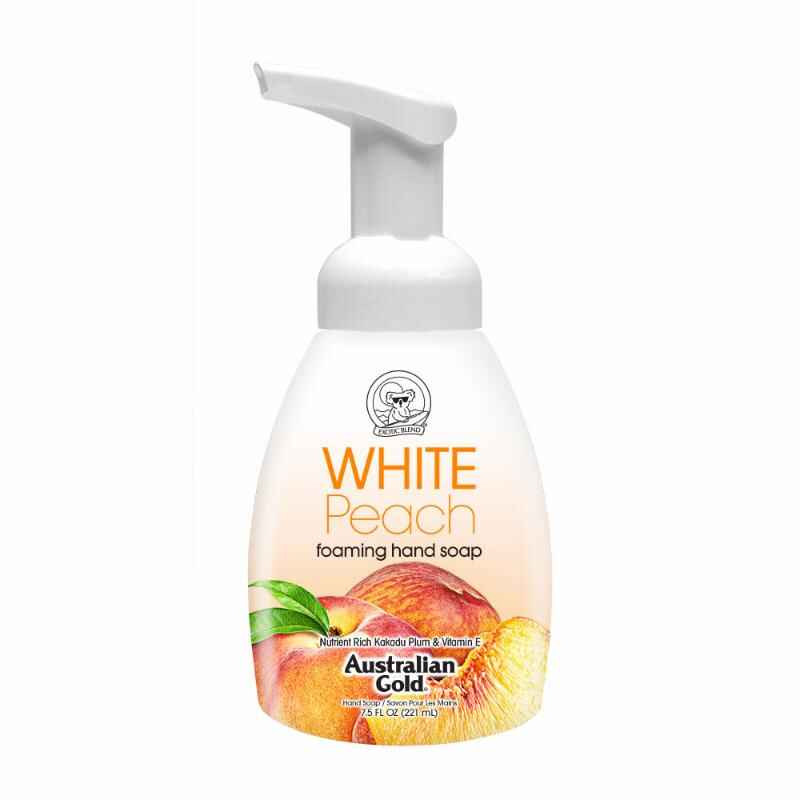 Australian gold WHITE PEACH FOAMING HAND SOAP.