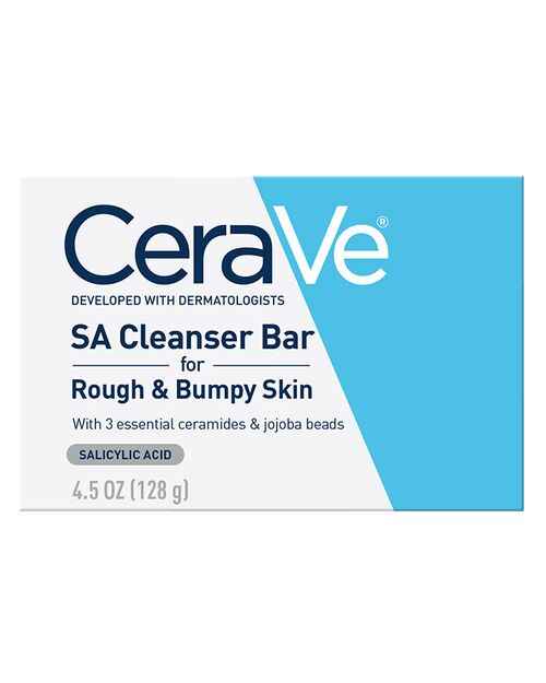 CeraVe SA Cleanser Bar for Rough & Bumpy Skin.