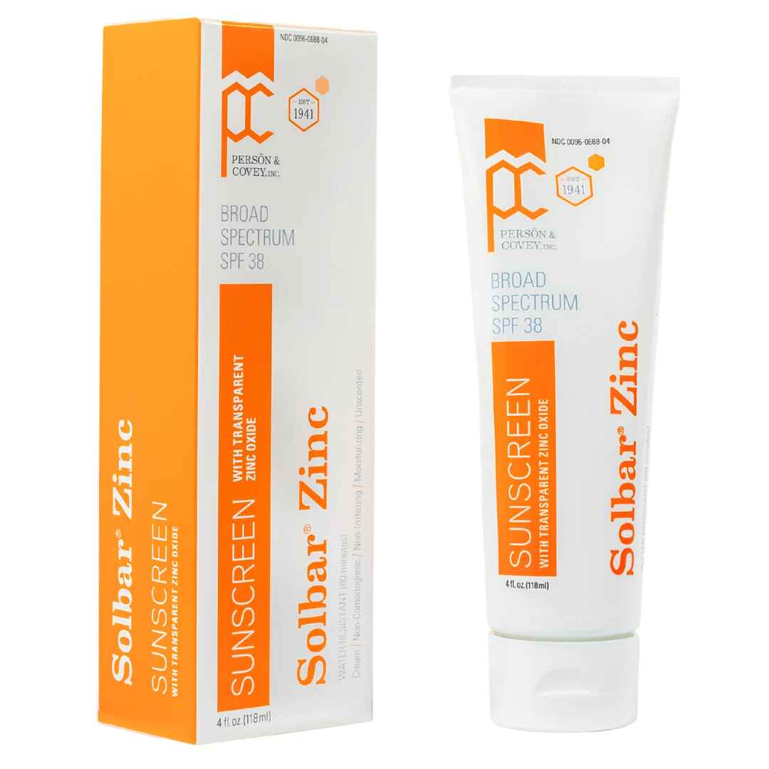 Person Covey Inc SOLBAR Zinc SPF 38.