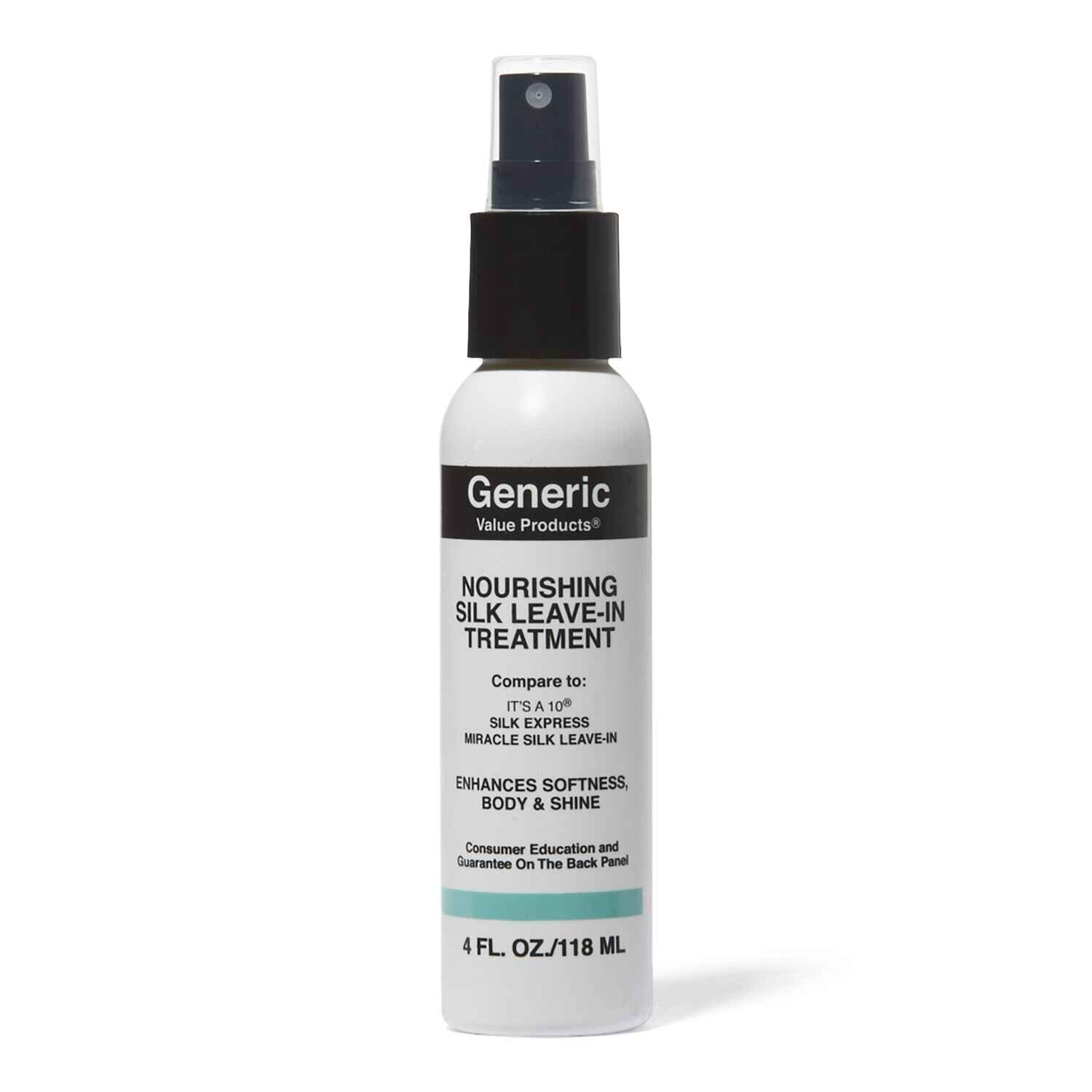 Generic Value Products Nourishing Silk Leave In Treatment Compare to It s a 10 Silk Express Miracle Silk Leave In.